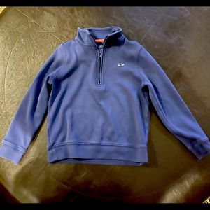 Vineyard Vines Saltwater 1/4 Zip Pima Cotton Pullover Sweater boys size 6